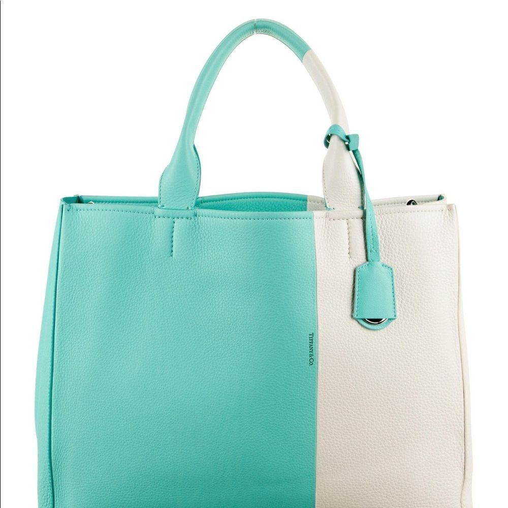 Tiffany Color Block Tote Bag - Picture 2 of 14